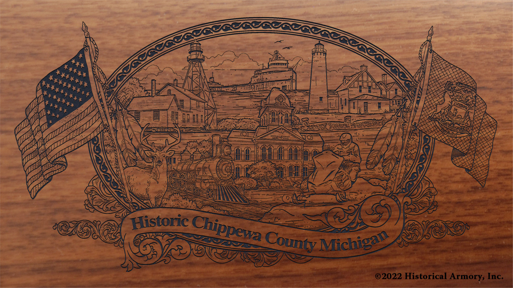 Chippewa County Michigan Engraved Rifle – Historical Armory