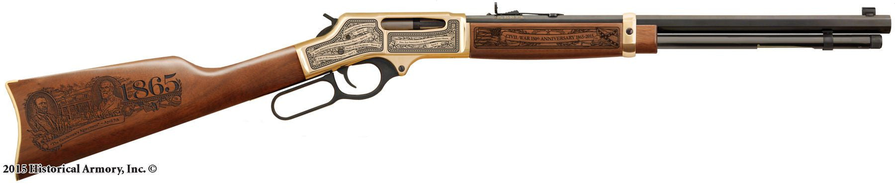 civil war 150th 1865 engraved rifle h009b