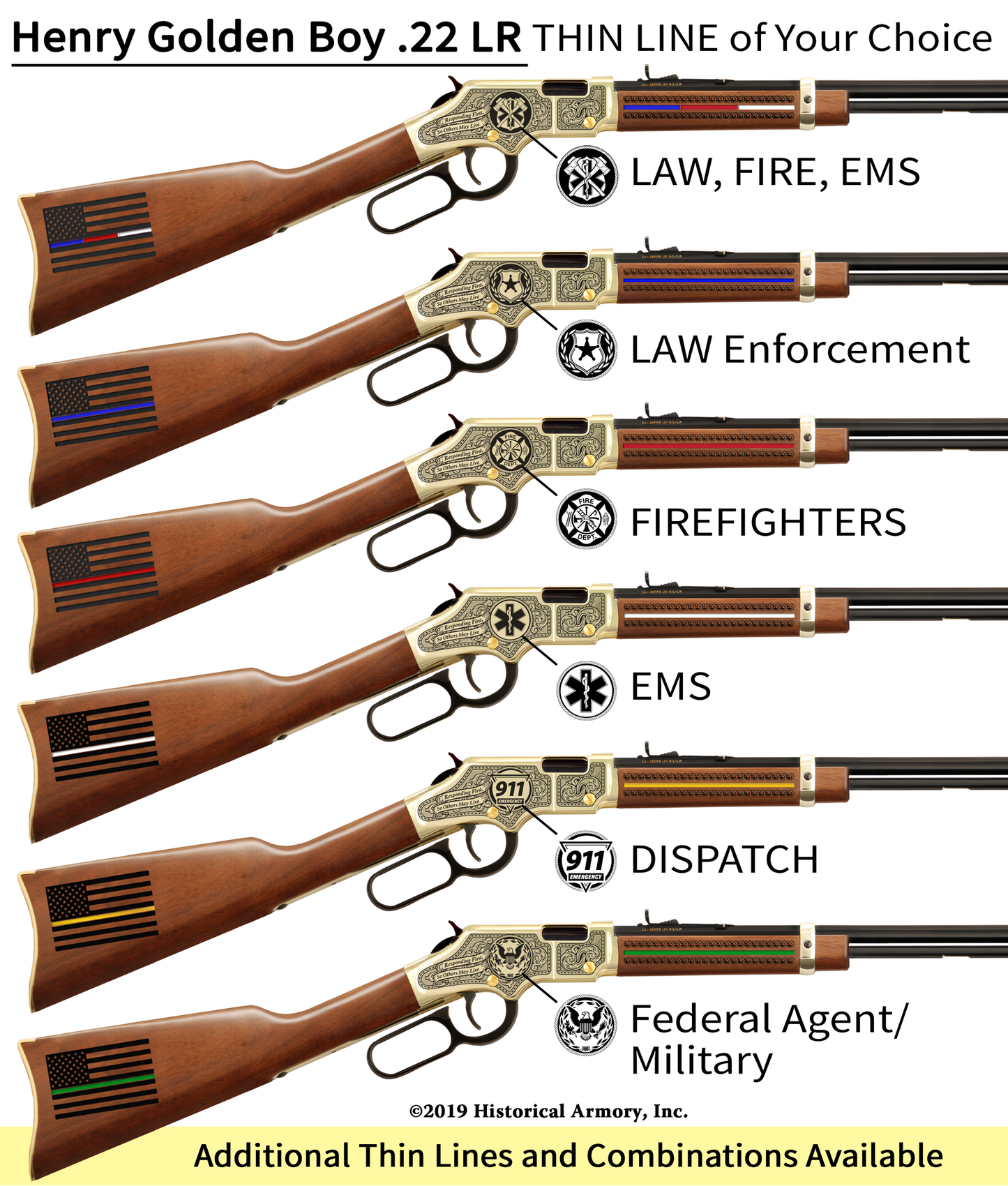 Classic First Responder Edition Engraved Rifle