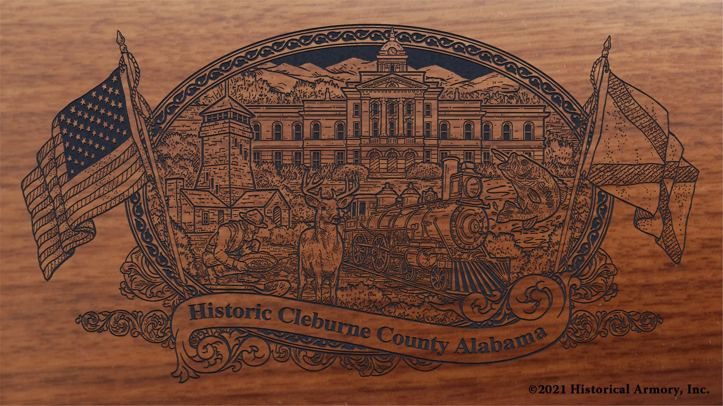 Engraved artwork | History of Cleburne  County Alabama | Historical Armory