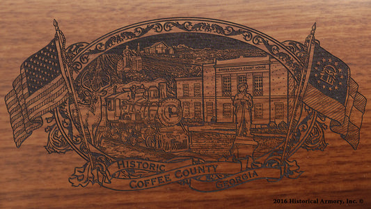 Coffee County Georgia Engraved Rifle