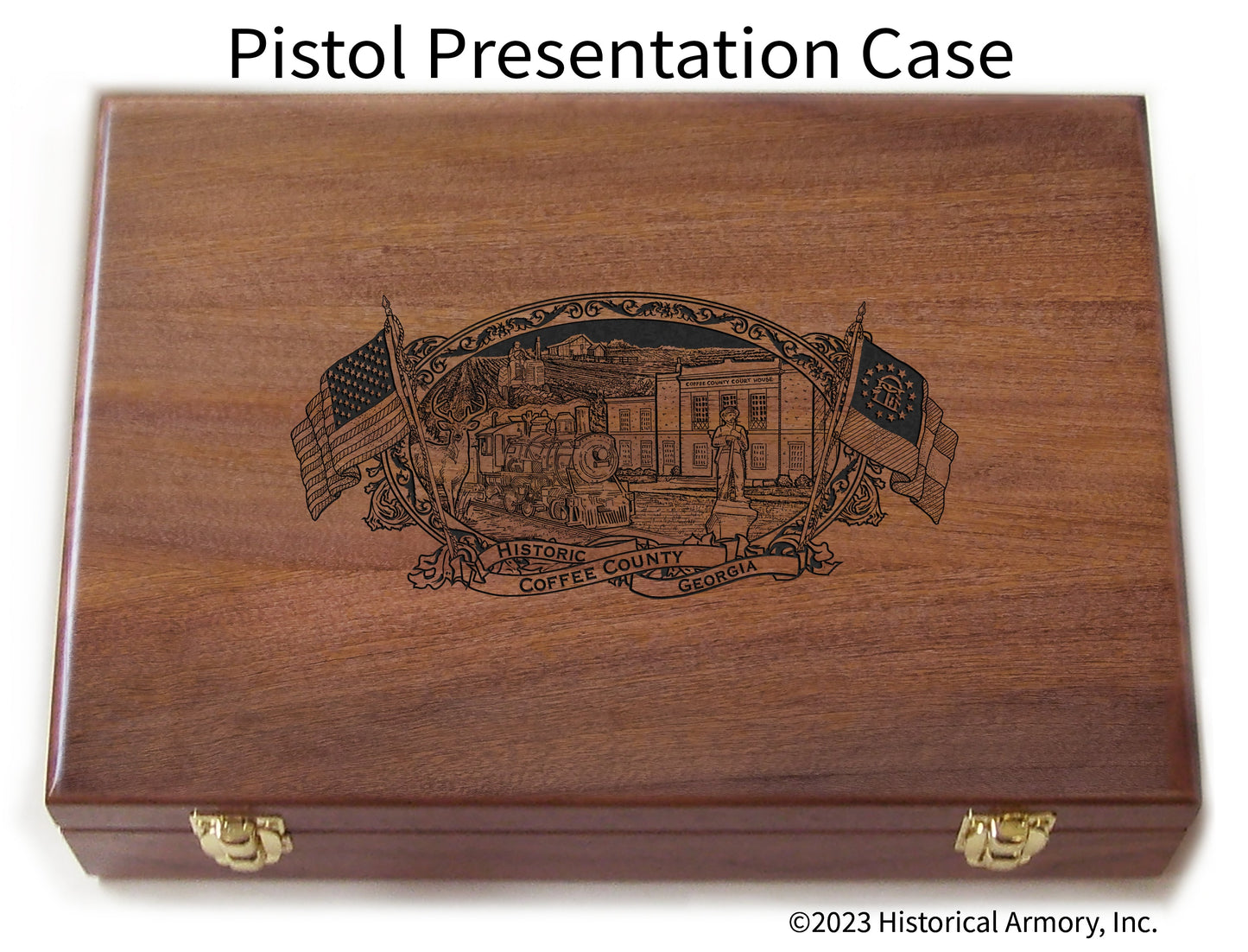 Coffee County Georgia Engraved .45 Auto Ruger 1911 Presentation Case