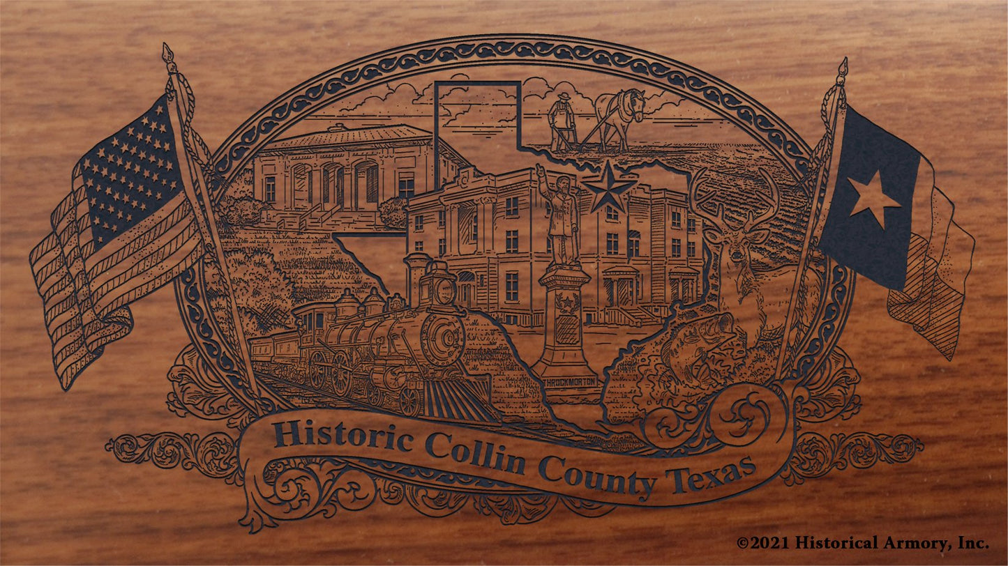 Engraved artwork | History of Collin County Texas | Historical Armory