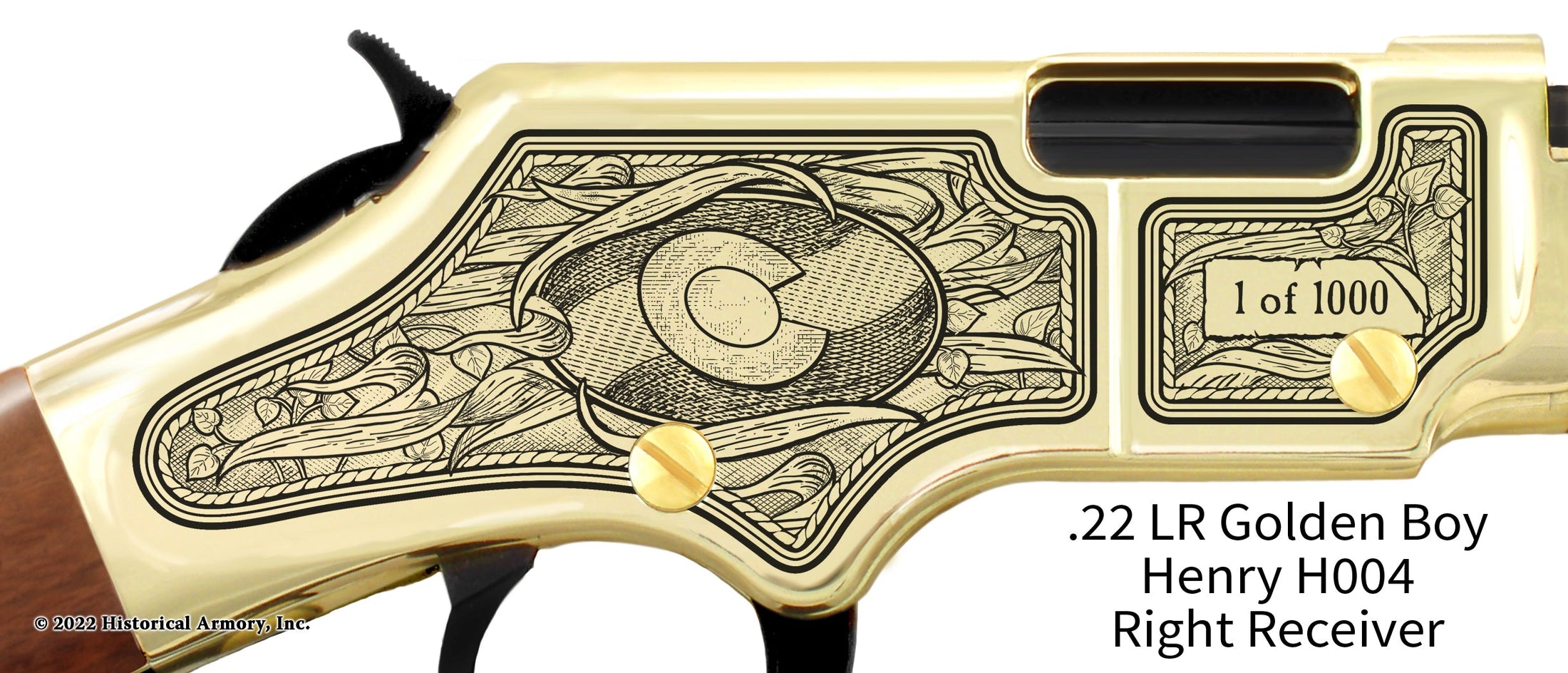 Colorado State Agricultural Heritage Engraved Rifle Historical Armory