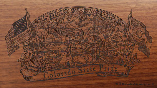 Colorado State Pride Engraved Rifle