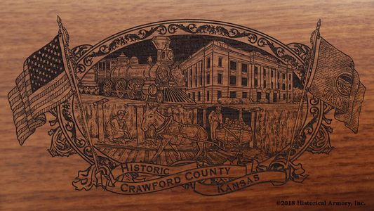 Crawford County Kansas Engraved Rifle