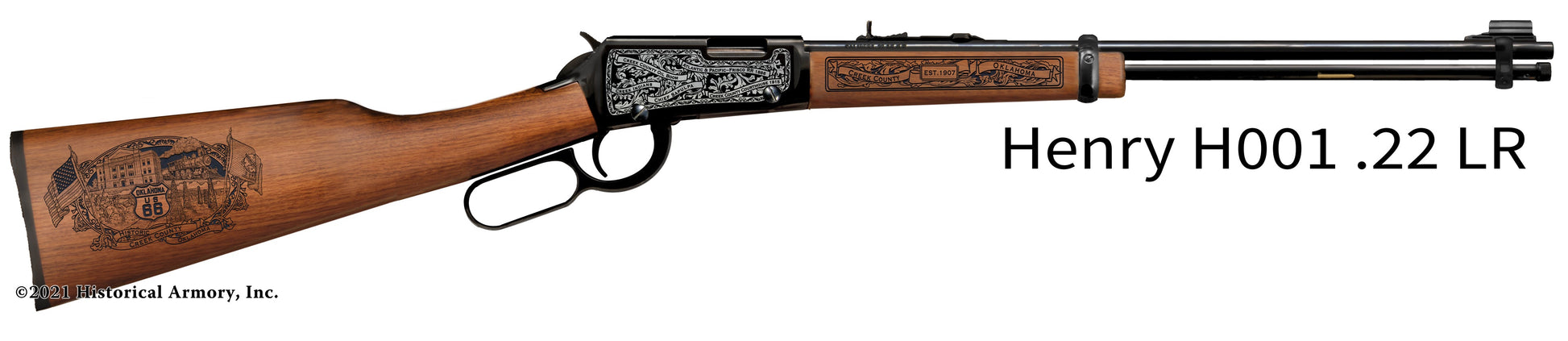 Creek County Oklahoma Engraved Henry H001 Rifle