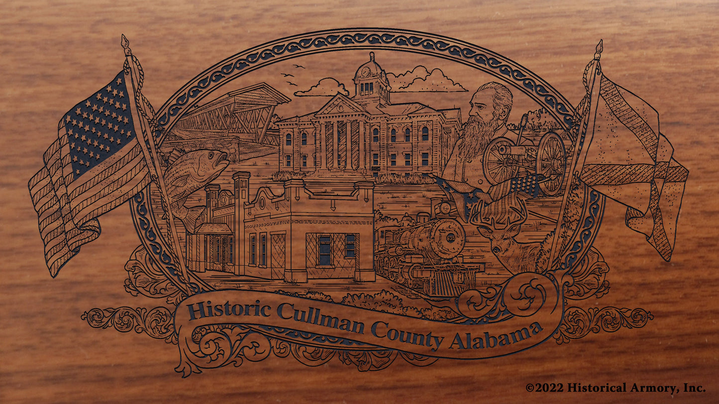 Engraved artwork | History of Cullman County Alabama | Historical Armory