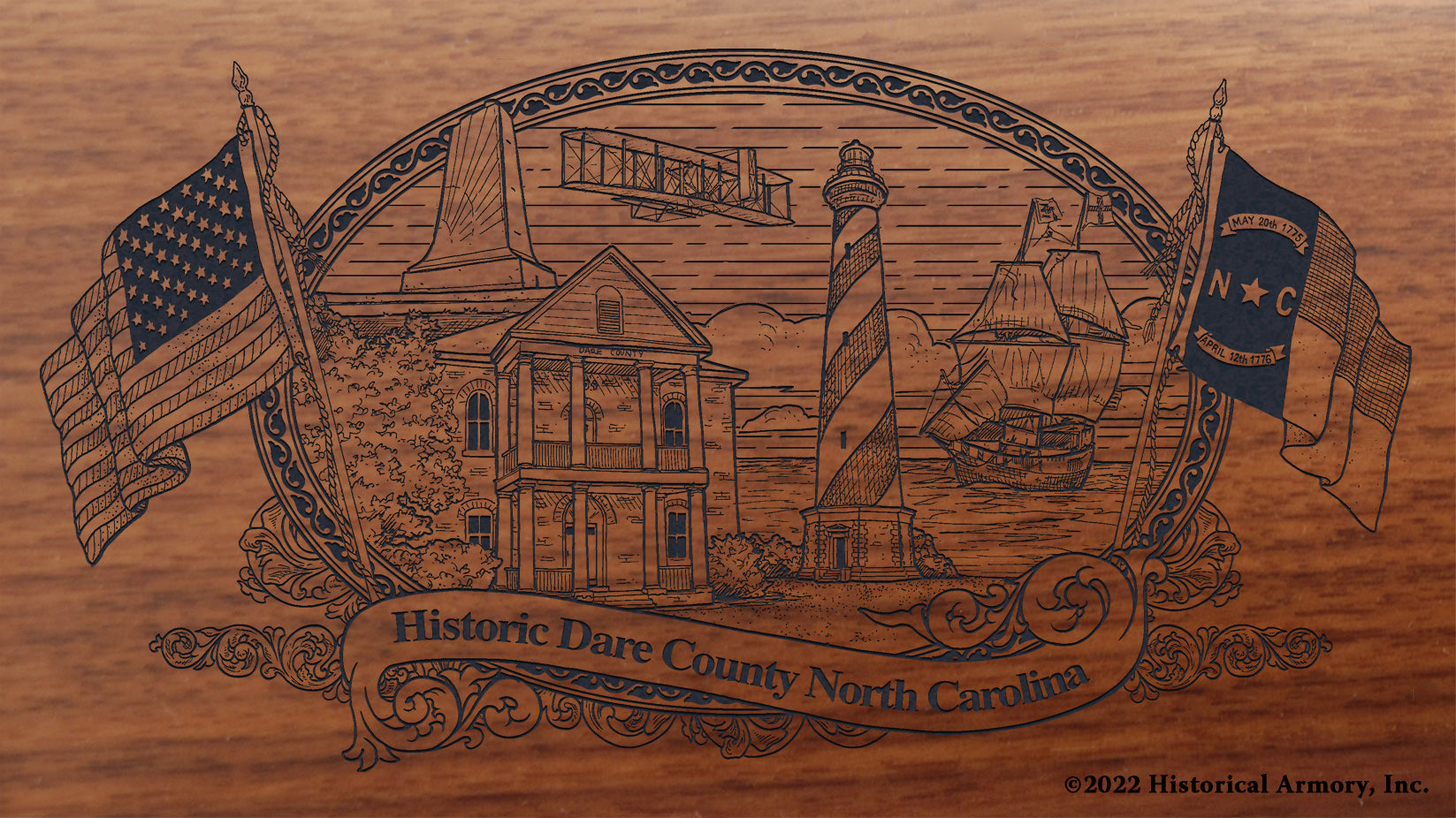 Dare County North Carolina Engraved Rifle | Historical Armory