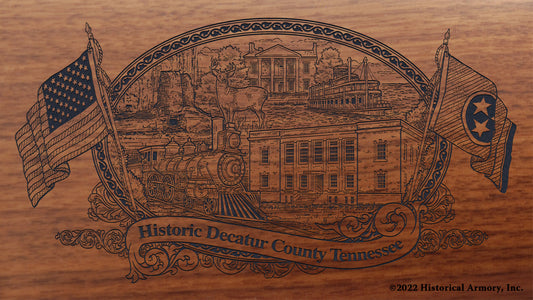 Decatur County Tennessee Engraved Rifle Buttstock