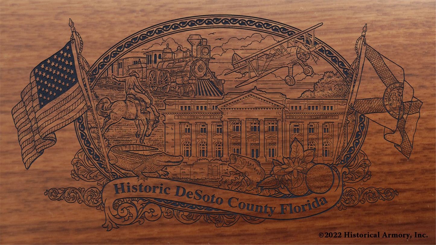 DeSoto County Florida Engraved Rifle Buttstock