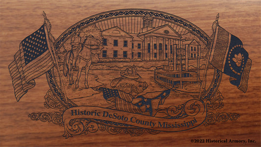 Desoto County Mississippi Engraved Rifle Buttstock