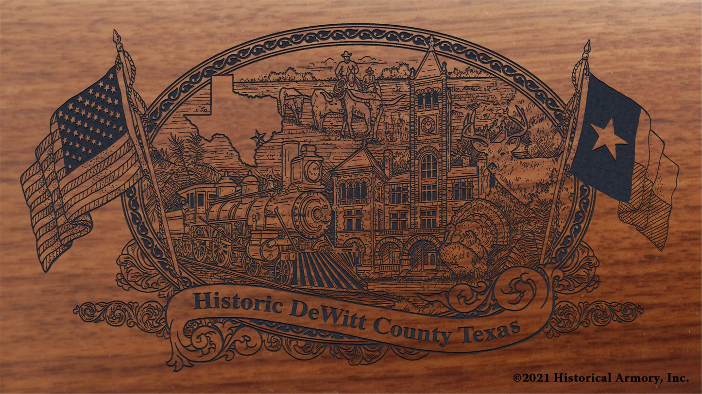 Engraved artwork | History of DeWitt County Texas | Historical Armory