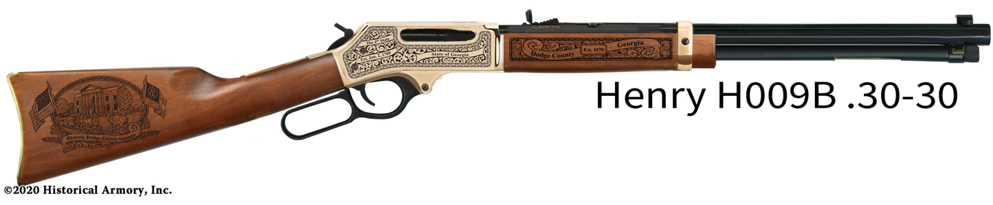 Dodge County Georgia Engraved Rifle