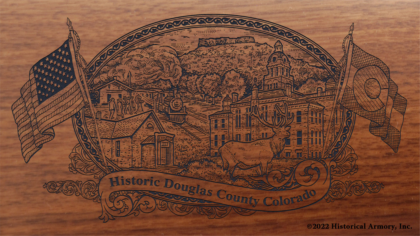 Douglas County Colorado Engraved Rifle Buttstock