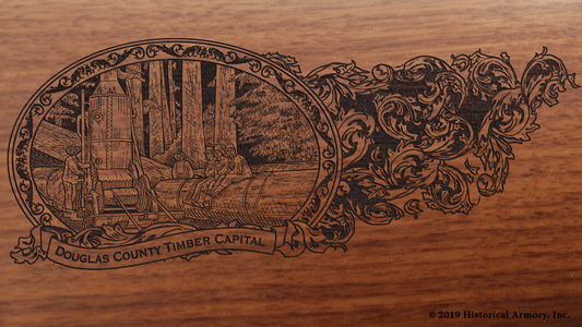 Douglas County Oregon Engraved Rifle