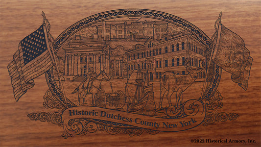 Dutchess County New York Engraved Rifle Buttstock