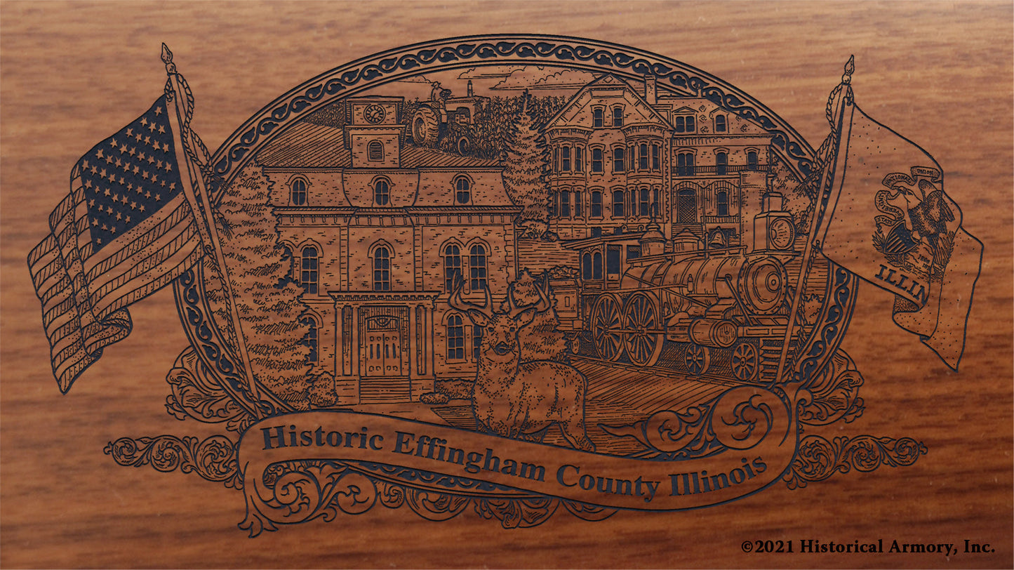 Engraved artwork | History of Effingham County Illinois | Historical Armory