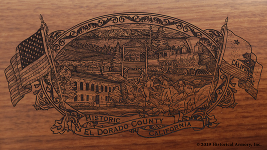 El Dorado County California Engraved Rifle