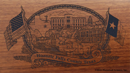 Engraved artwork | History of Falls County Texas | Historical Armory