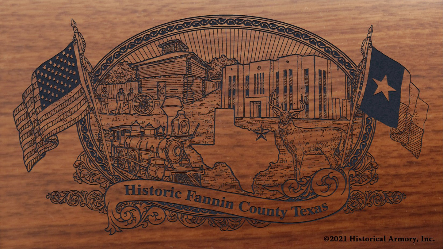 Engraved artwork | History of Fannin County Texas | Historical Armory