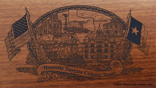 Engraved artwork | History of Fayette County Texas | Historical Armory
