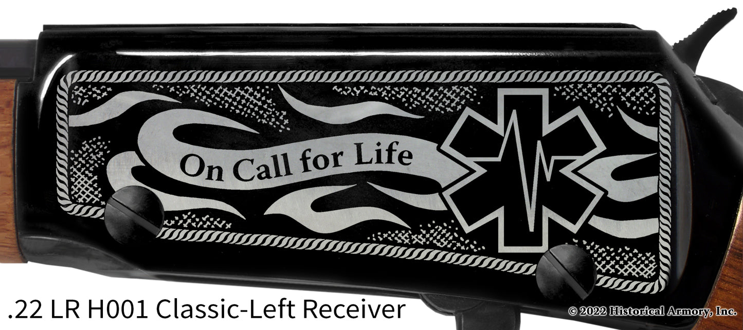 Firefighter/EMT On Call for Life Engraved Rifle