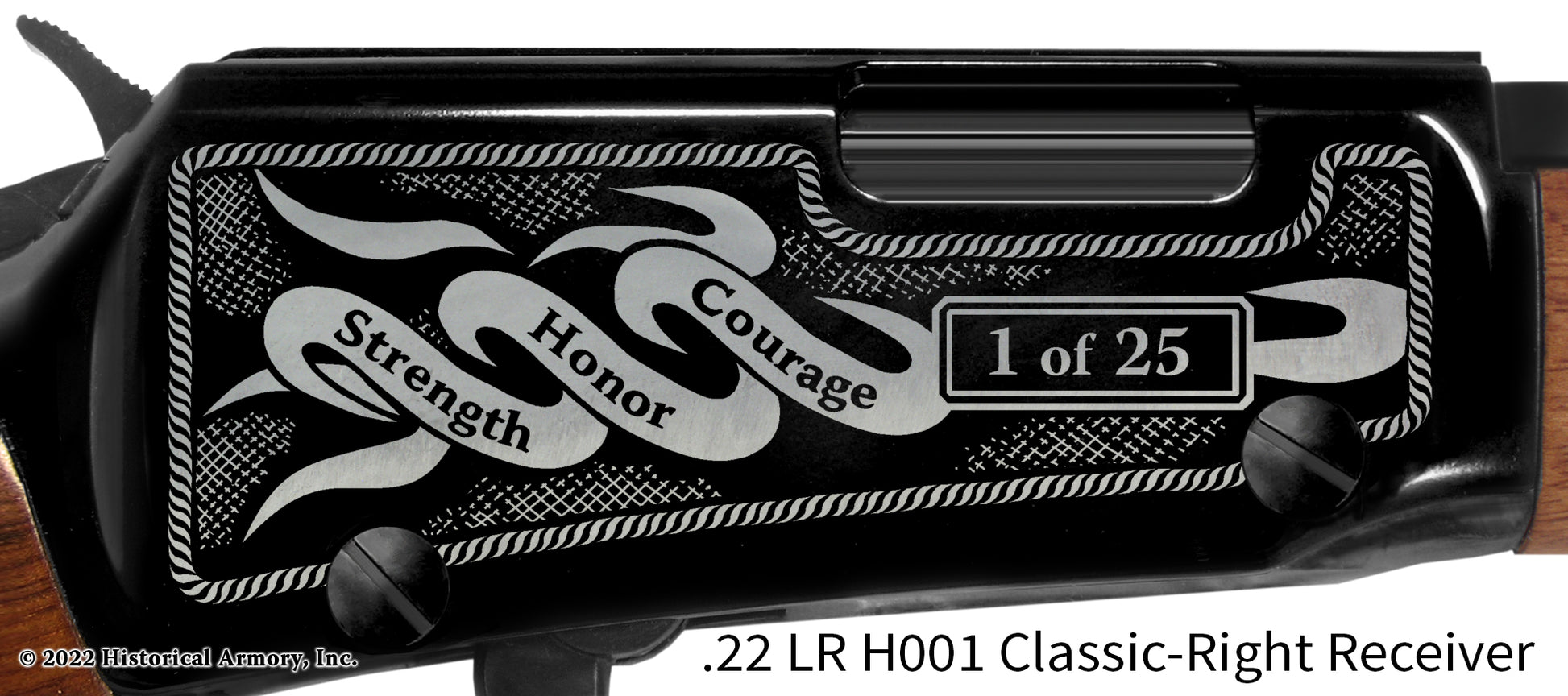 Firefighter/EMT Courage Honor Strength Engraved Rifle