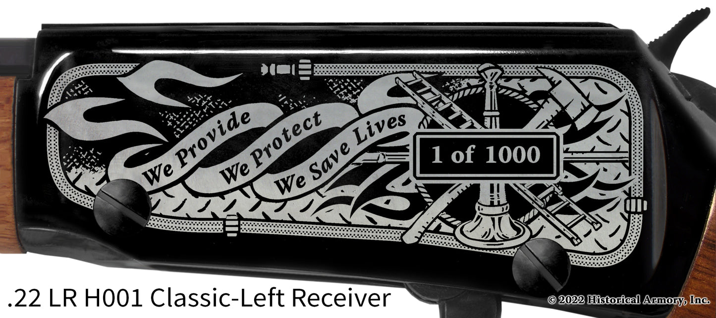 Firefighter Engineer Engraved Rifle
