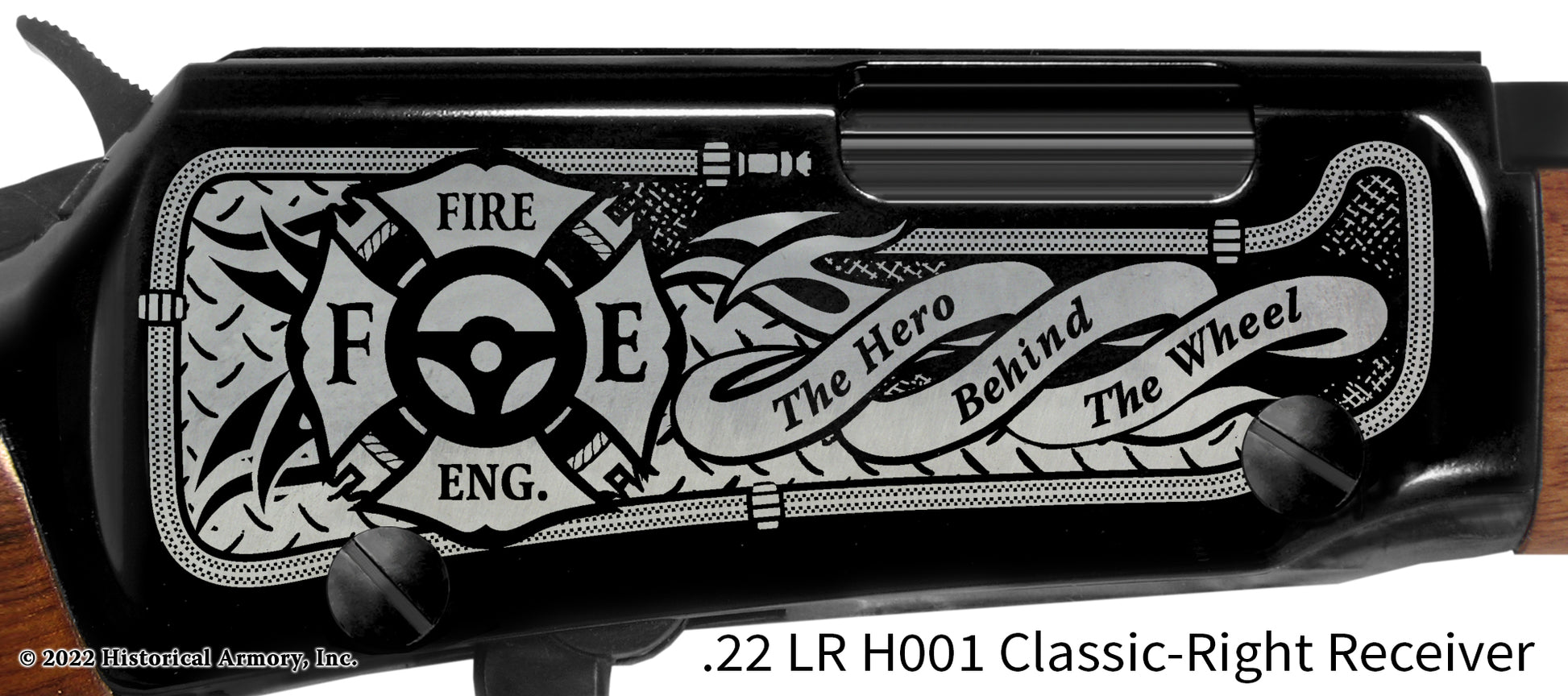 Firefighter Engineer The Hero Behind the Wheel Engraved Rifle