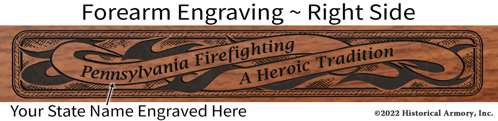 Firefighter Heroic Tradition Engraved Rifle Limited Edition