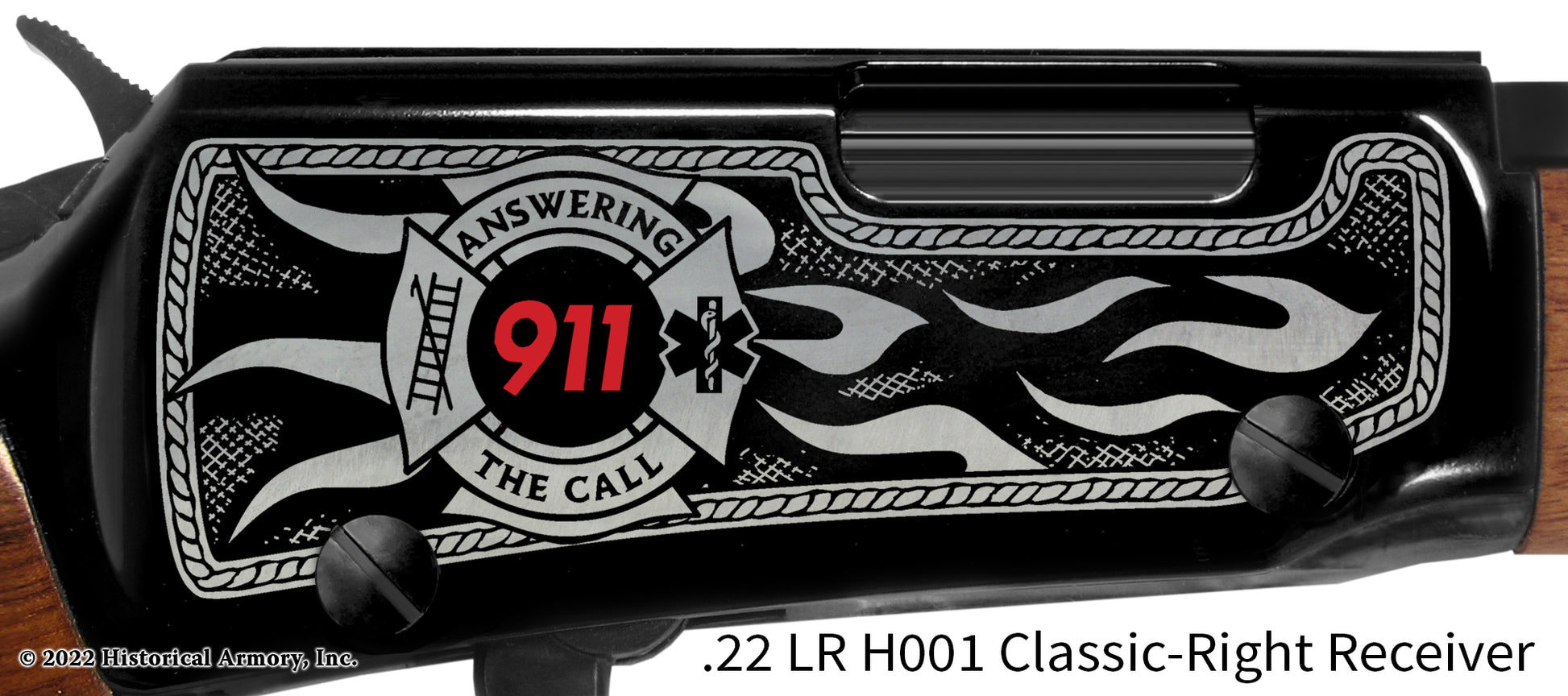 Firefighter Tradition of Answering the Call 911 Engraved Rifle Limited Edition