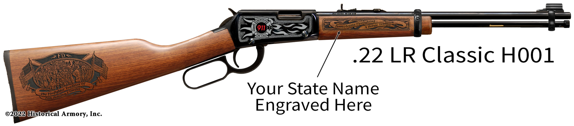 Firefighter Heroic Tradition Engraved Rifle Limited Edition