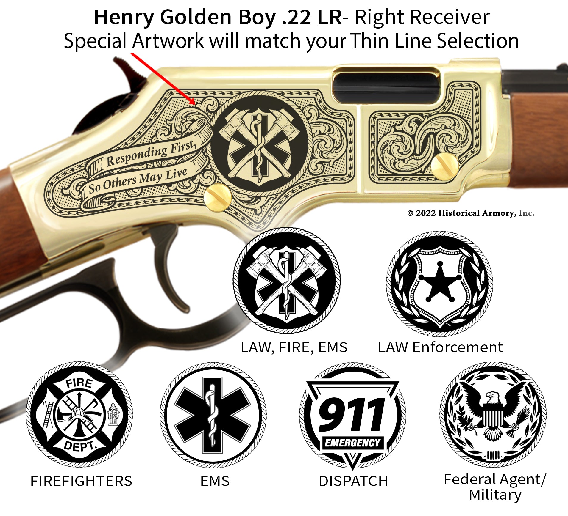 Classic First Responder Edition Engraved Rifle
