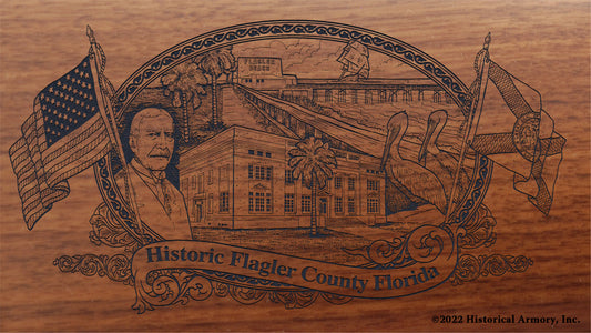 Flagler County Florida Engraved Rifle Buttstock