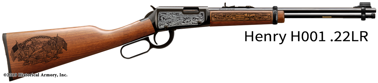 Flathead County Montana Engraved Rifle