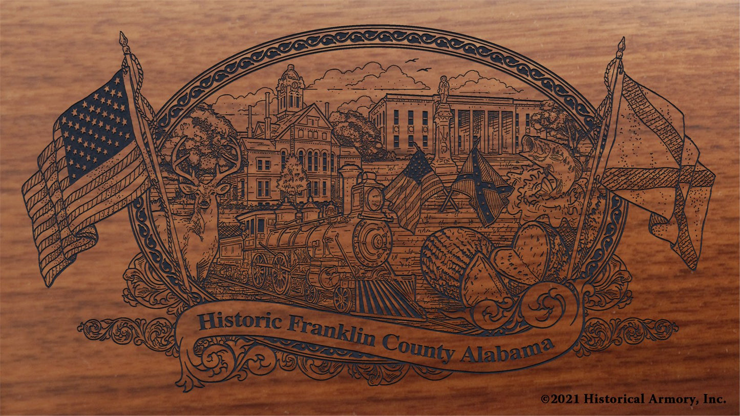 Engraved artwork | History of Franklin County Alabama | Historical Armory