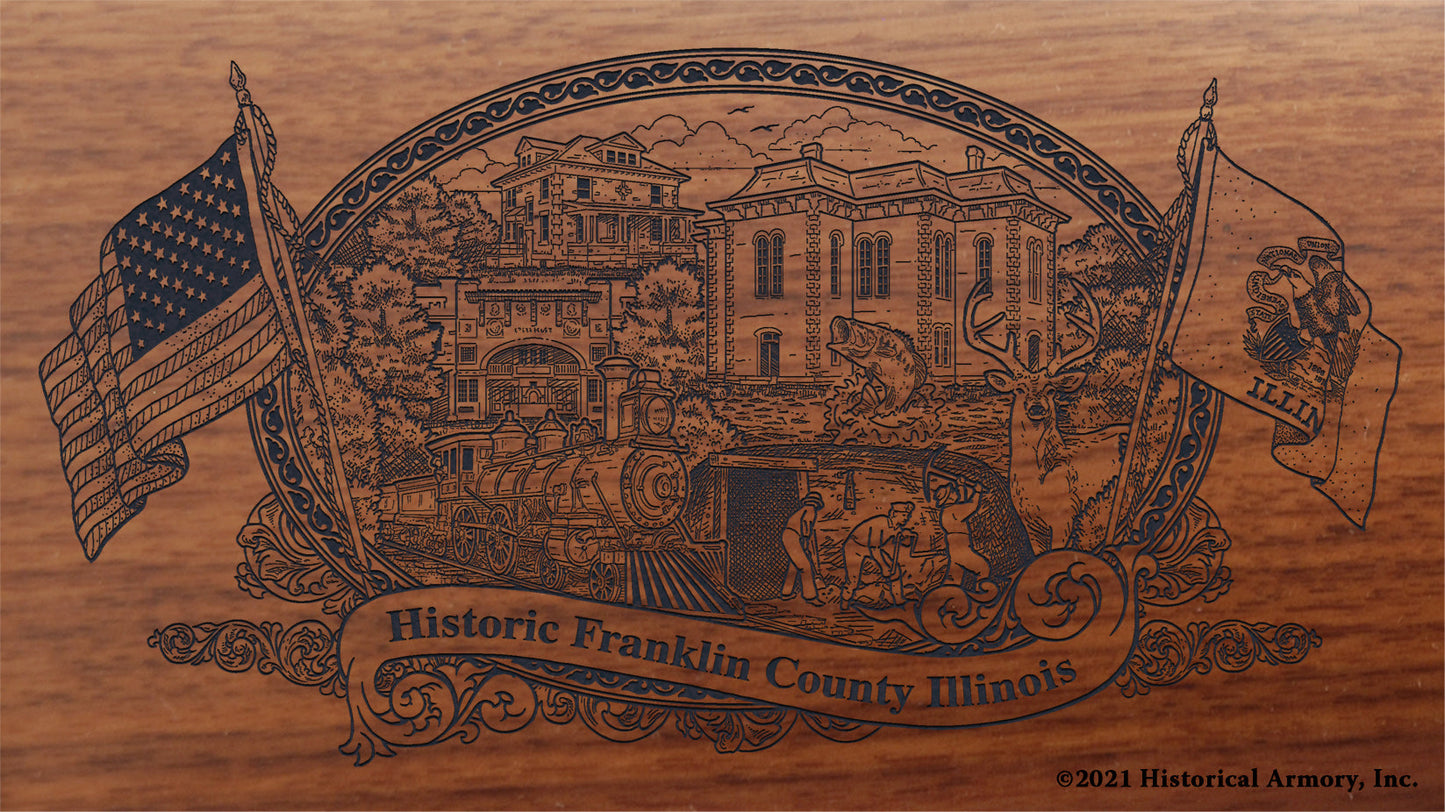 Engraved artwork | History of Franklin County Illinois | Historical Armory