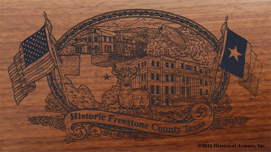 Engraved artwork | History of Freestone County Texas | Historical Armory