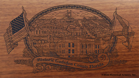 Gadsden County Florida Engraved Rifle Buttstock