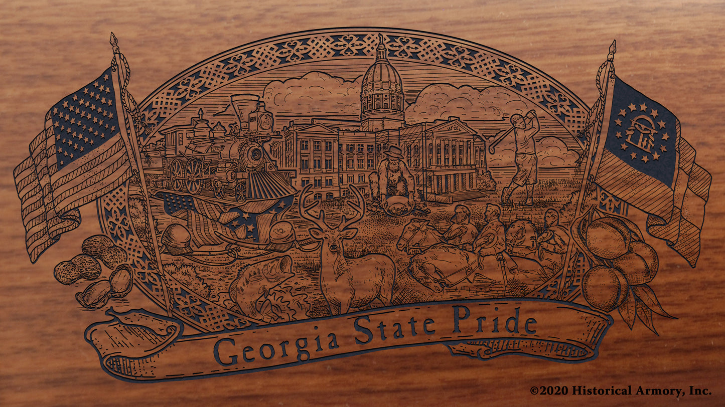 Georgia State Pride Engraved Rifle