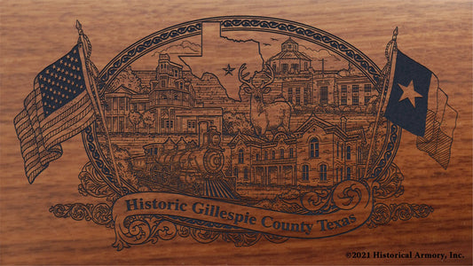 Engraved artwork | History of Gillespie County Texas | Historical Armory