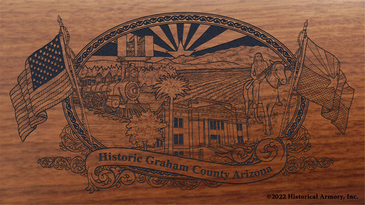 Graham County Arizona Engraved Rifle Buttstock