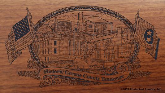 Greene County Tennessee Engraved Rifle Buttstock
