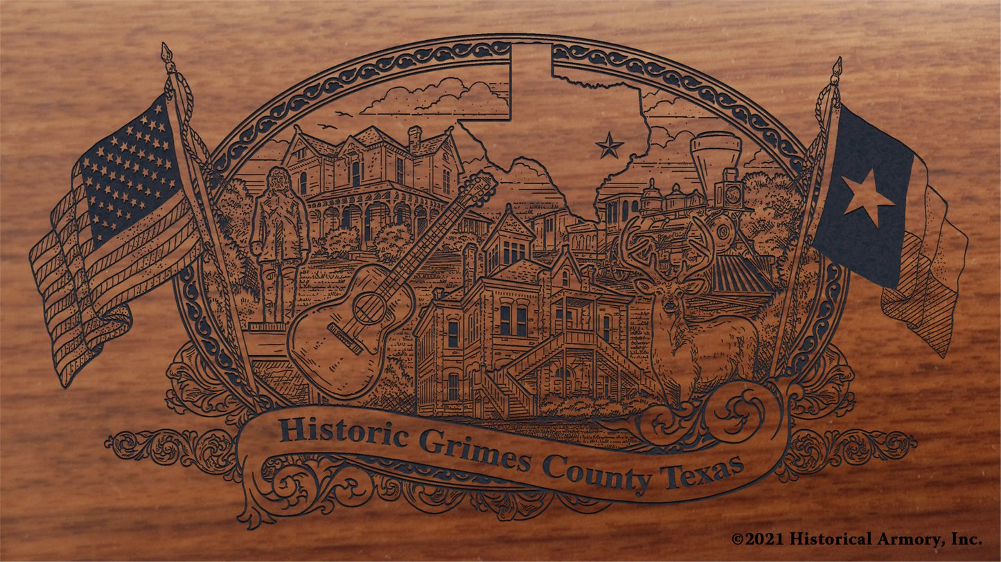Engraved artwork | History of Grimes County Texas | Historical Armory