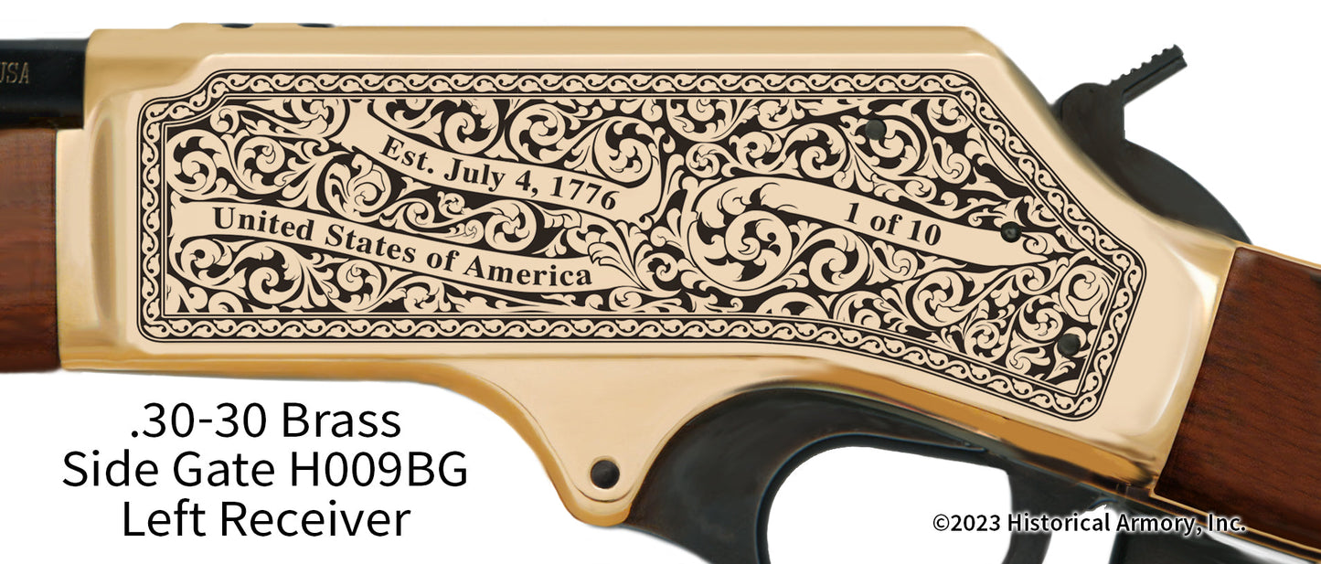 Edgar County Illinois Engraved Rifle