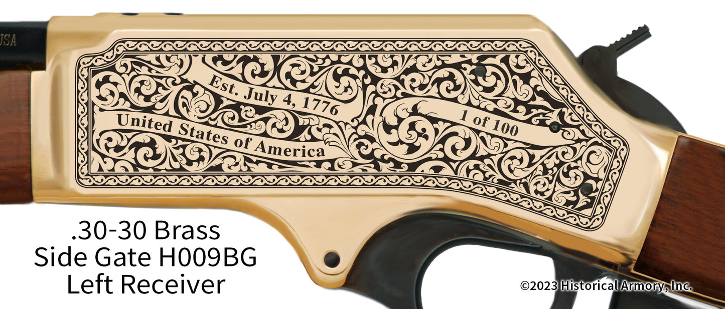 Candler County Georgia Engraved Rifle