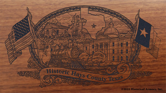 Engraved artwork | History of Hays County Texas | Historical Armory