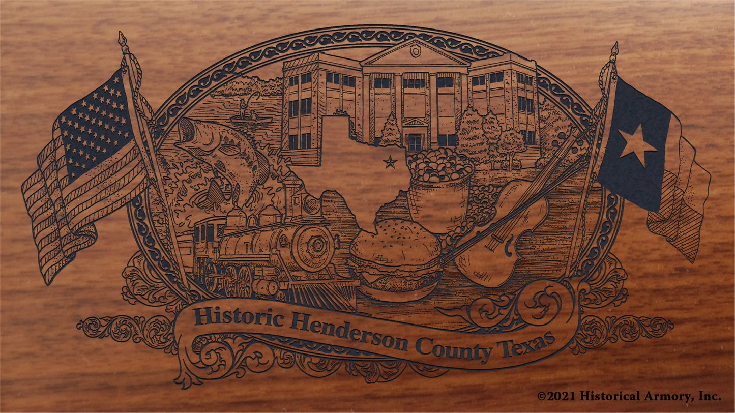 Engraved artwork | History of Henderson County Texas | Historical Armory