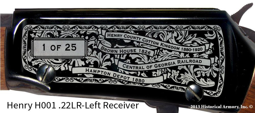 Henry County Georgia Engraved Rifle